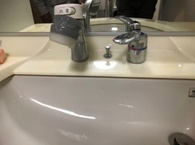 洗面化粧台水栓取替え工事