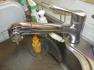 浄水器内蔵キッチン混合栓取替工事