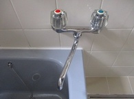 浴室壁付サーモスタット混合水栓取替