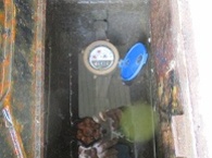 水道メーター2次側埋設給水配管漏水修理